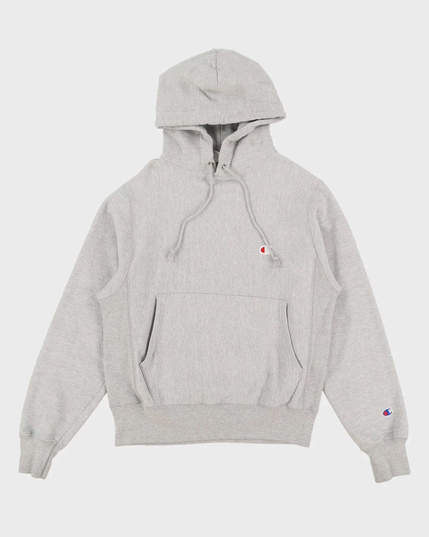 00s Champion Reverse Weave Grey Hoodie - S