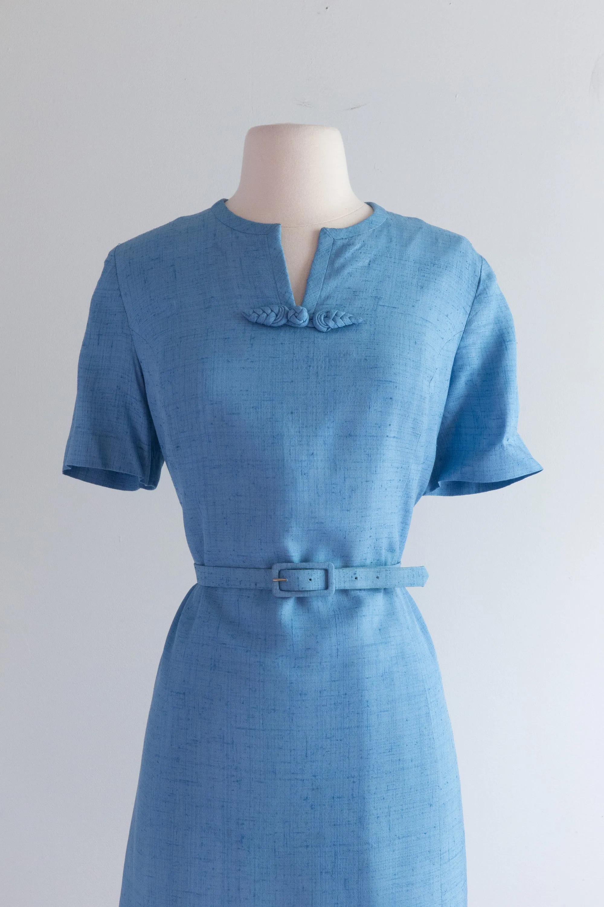 1960's Baron Peters Blue Dress and Jacket Set / ML