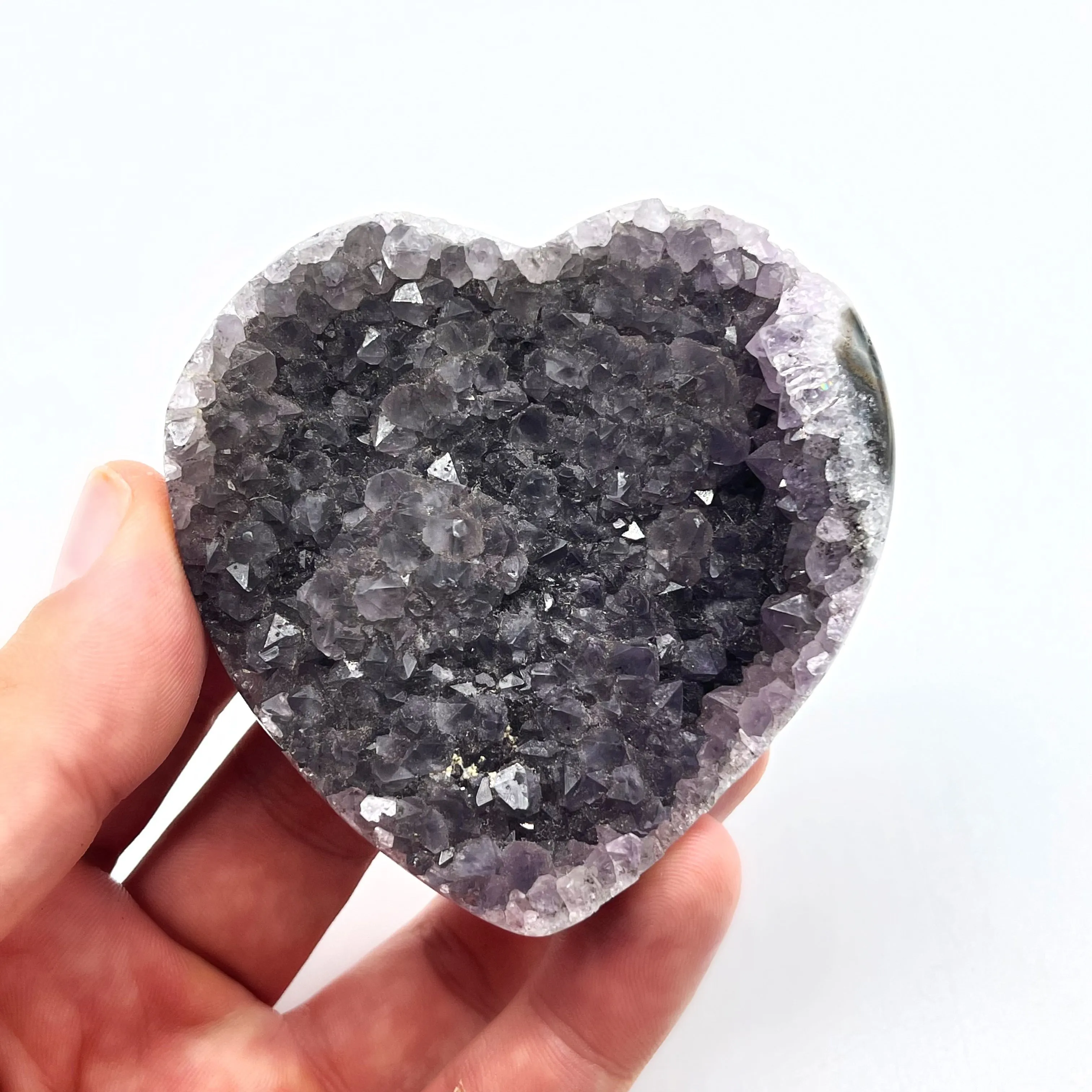 Amethyst Geode Heart