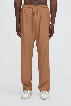 Archway Pleated Pants - Brown