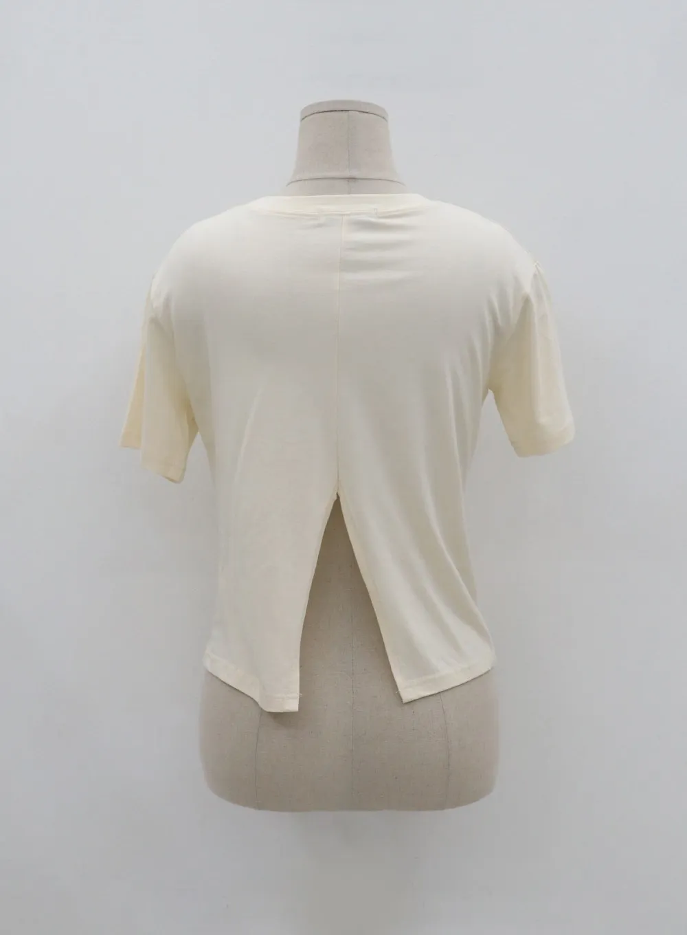 Back Slit Short Sleeve Tee BG11