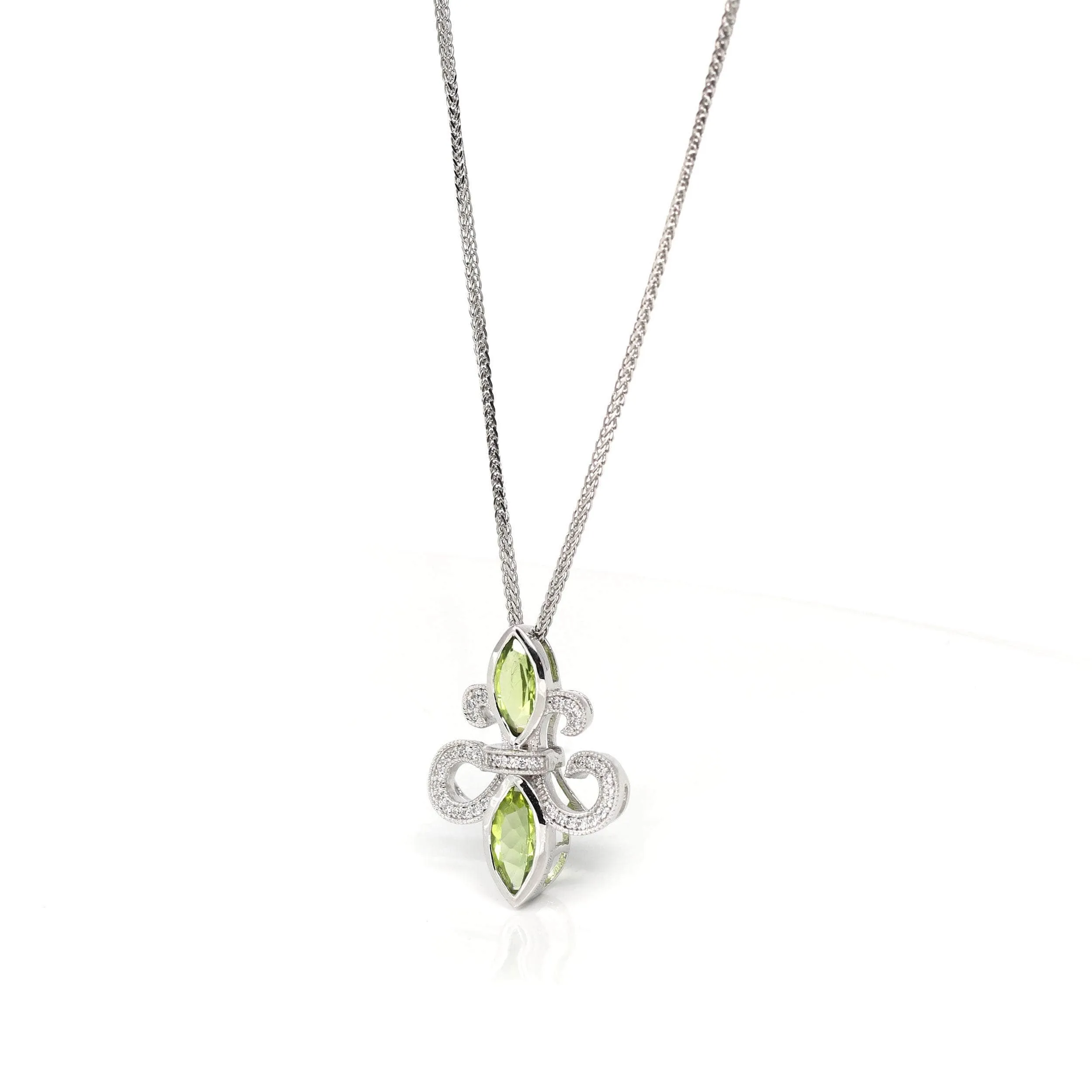 Baikalla? Sterling Silver Light Green Peridot Pendant