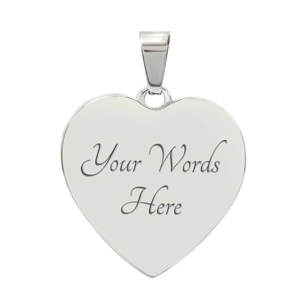 Best Mom Ever Gifts from Daughter / Son - Engraved Heart Necklace