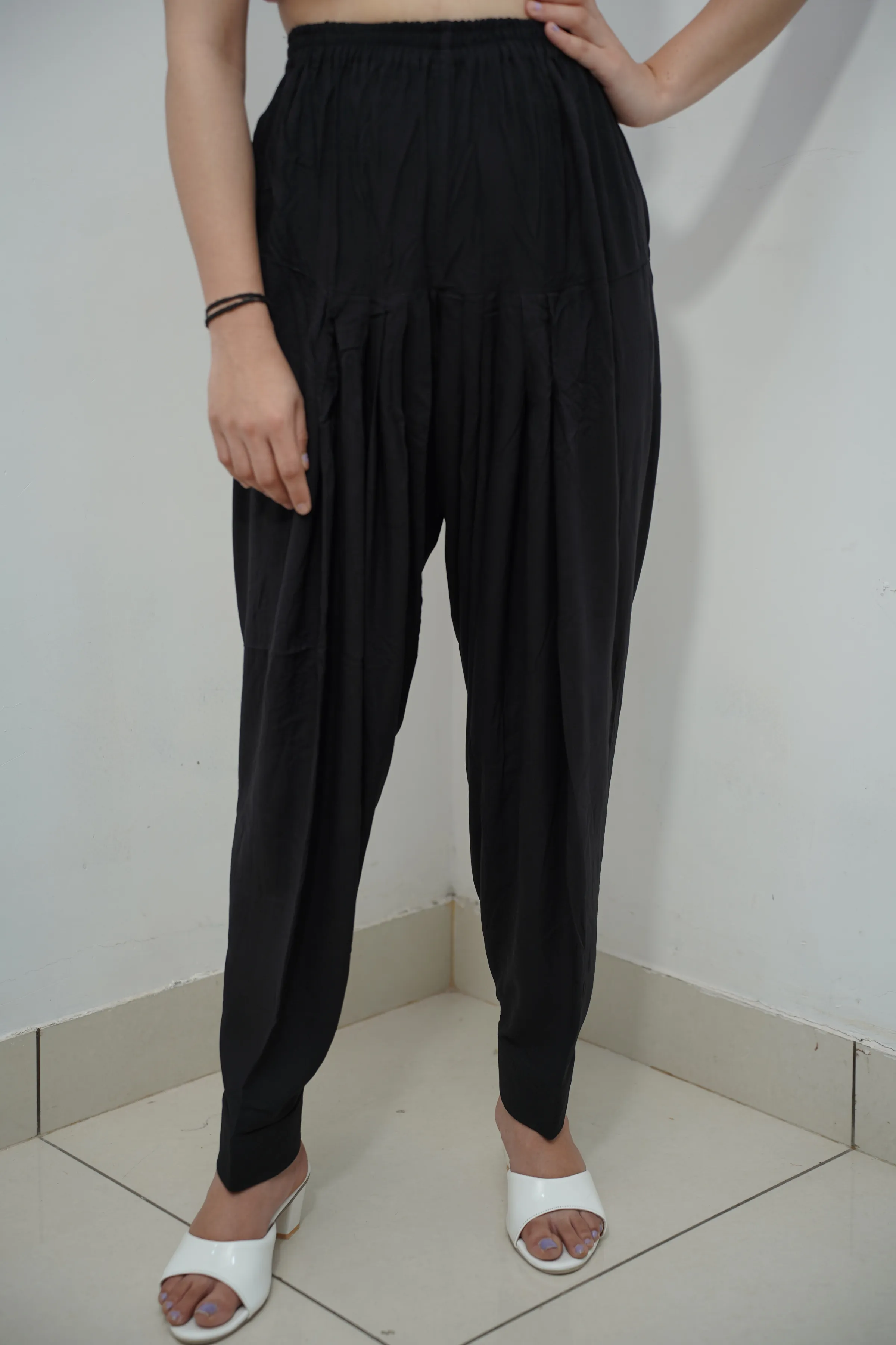 Black Rayon Patiala Salwar