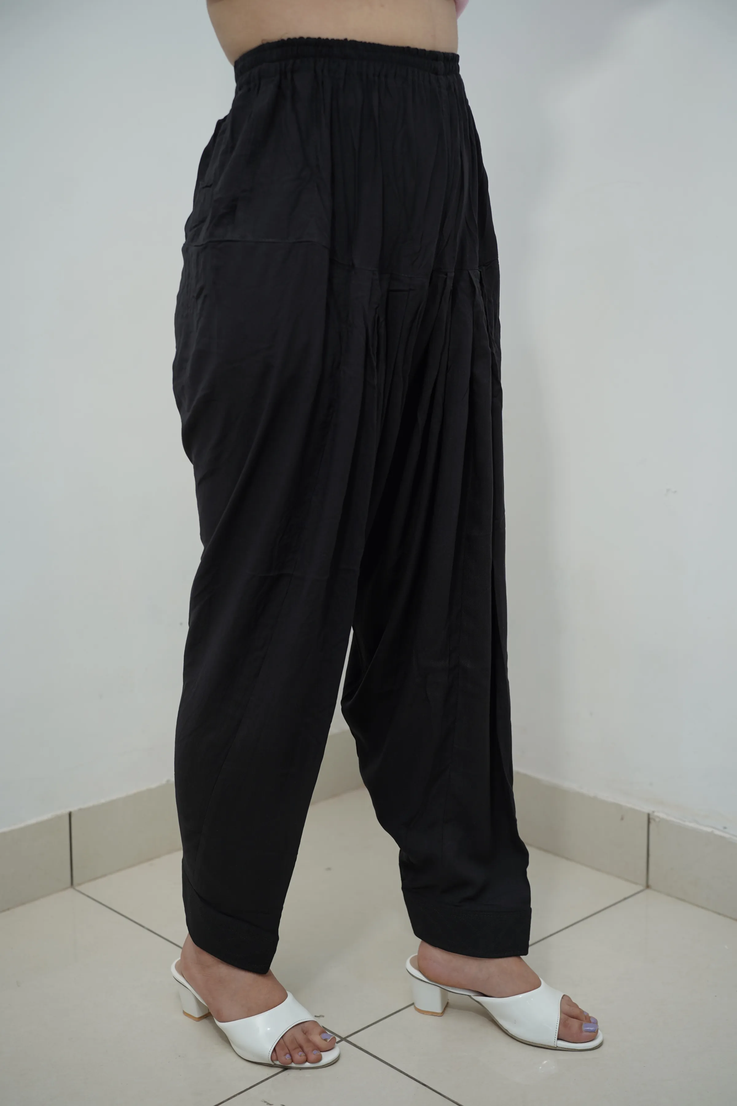 Black Rayon Patiala Salwar