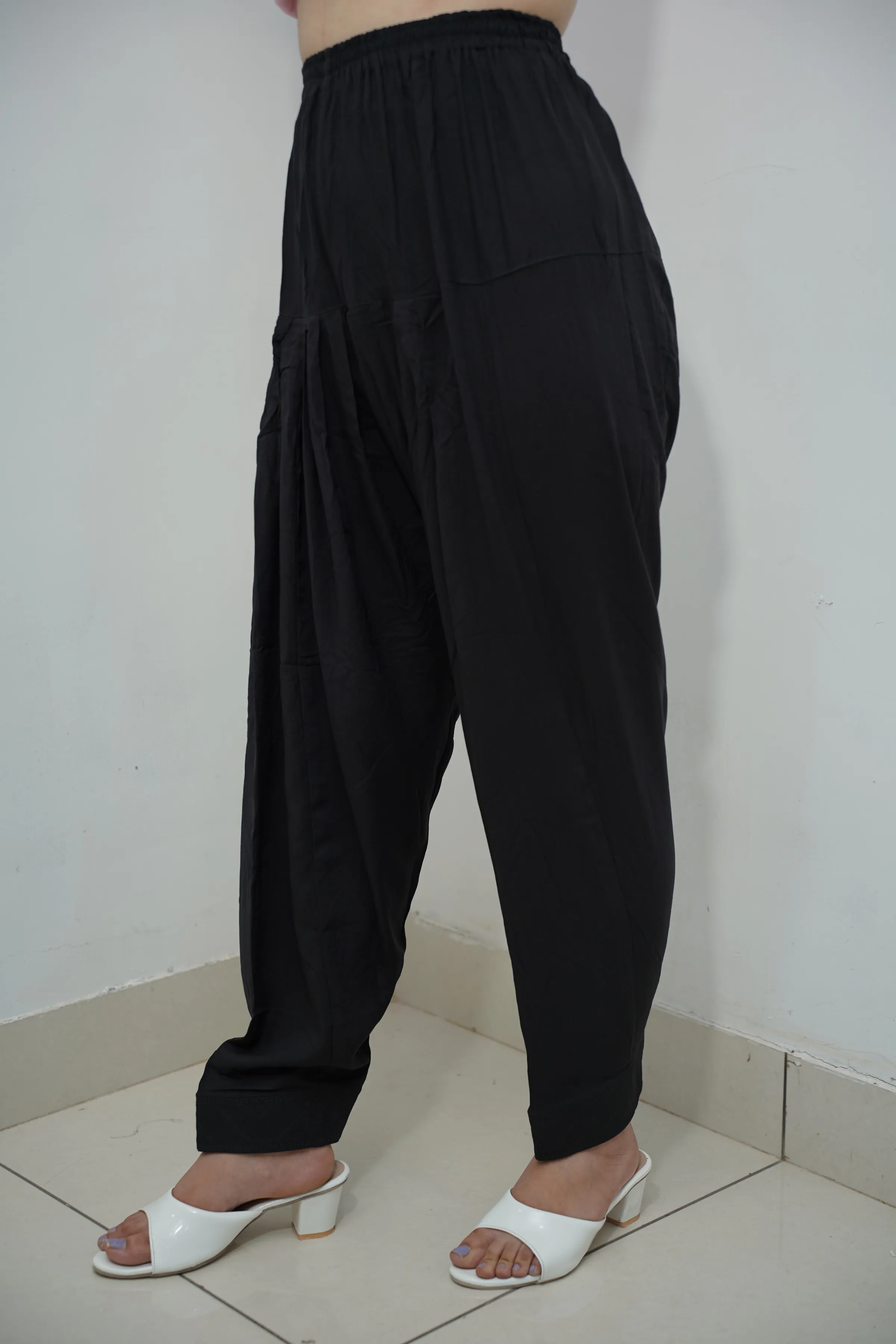 Black Rayon Patiala Salwar