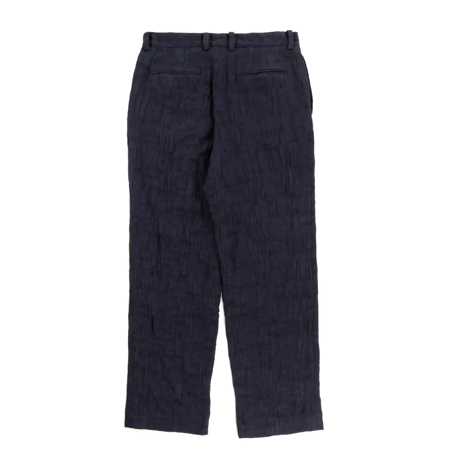 BLUE BLUE JAPAN FLOATING JACQUARD PANTS DARK NAVY