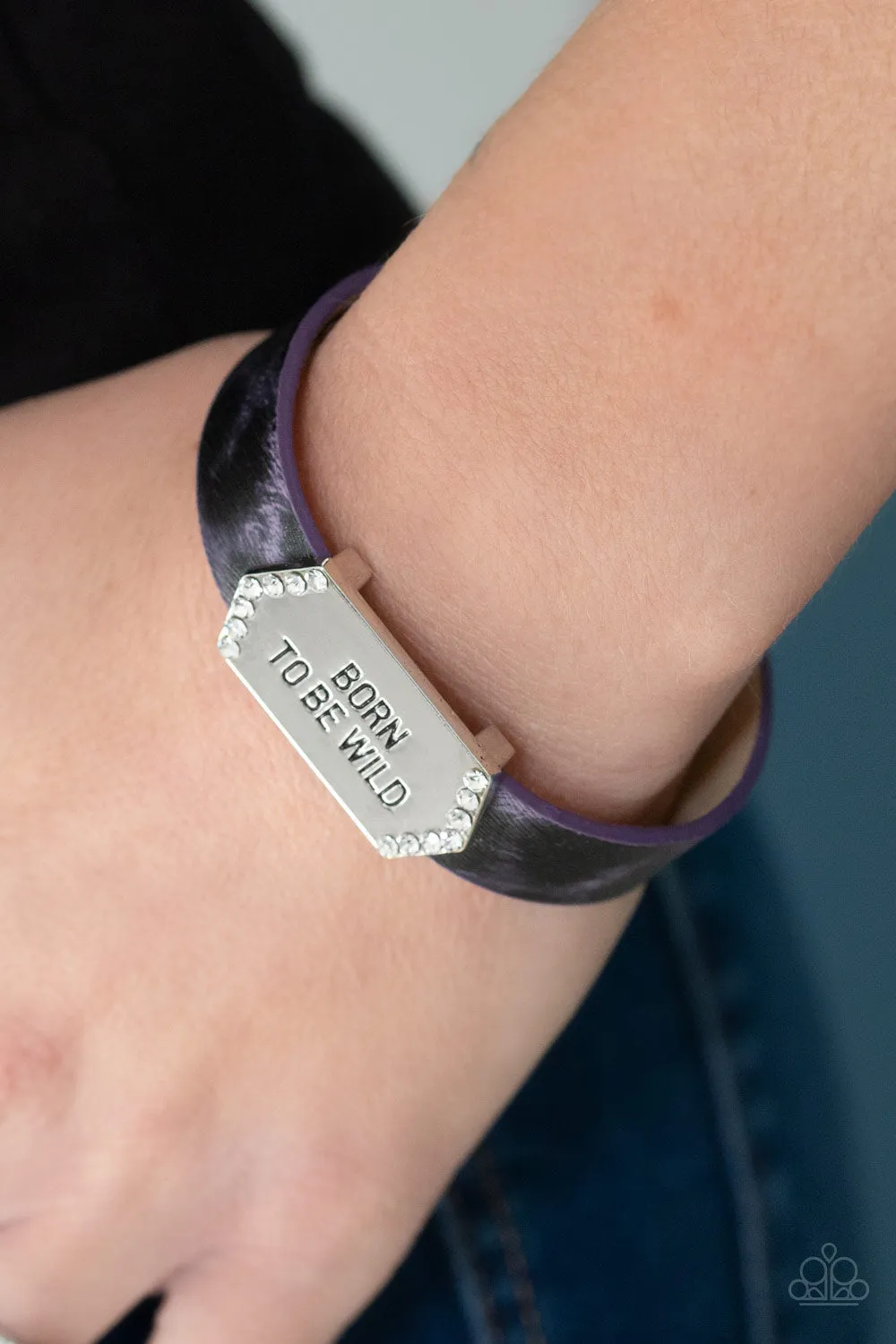 Born To Be Wild Purple-Bracelet