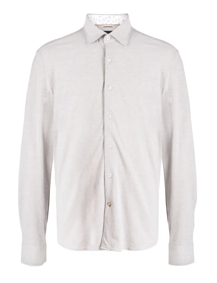 BOSS long-sleeve cotton shirt