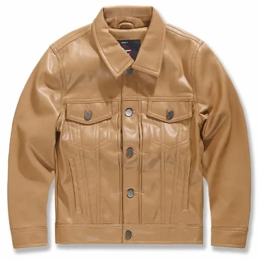 Boys Jordan Craig Thriller Trucker Jacket (Mocha) JJ1121B