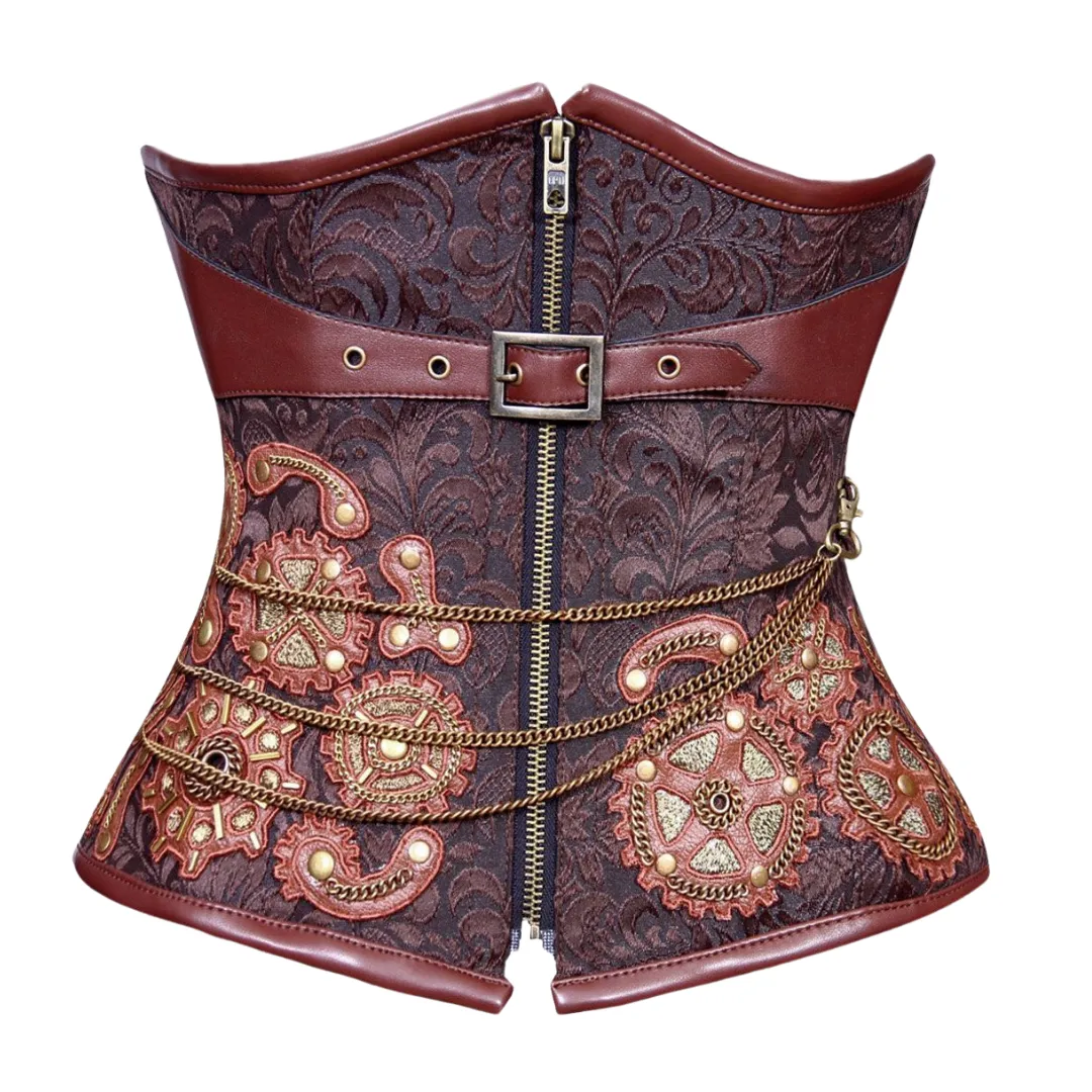 Bria Steampunk Chain Under Bust Corset