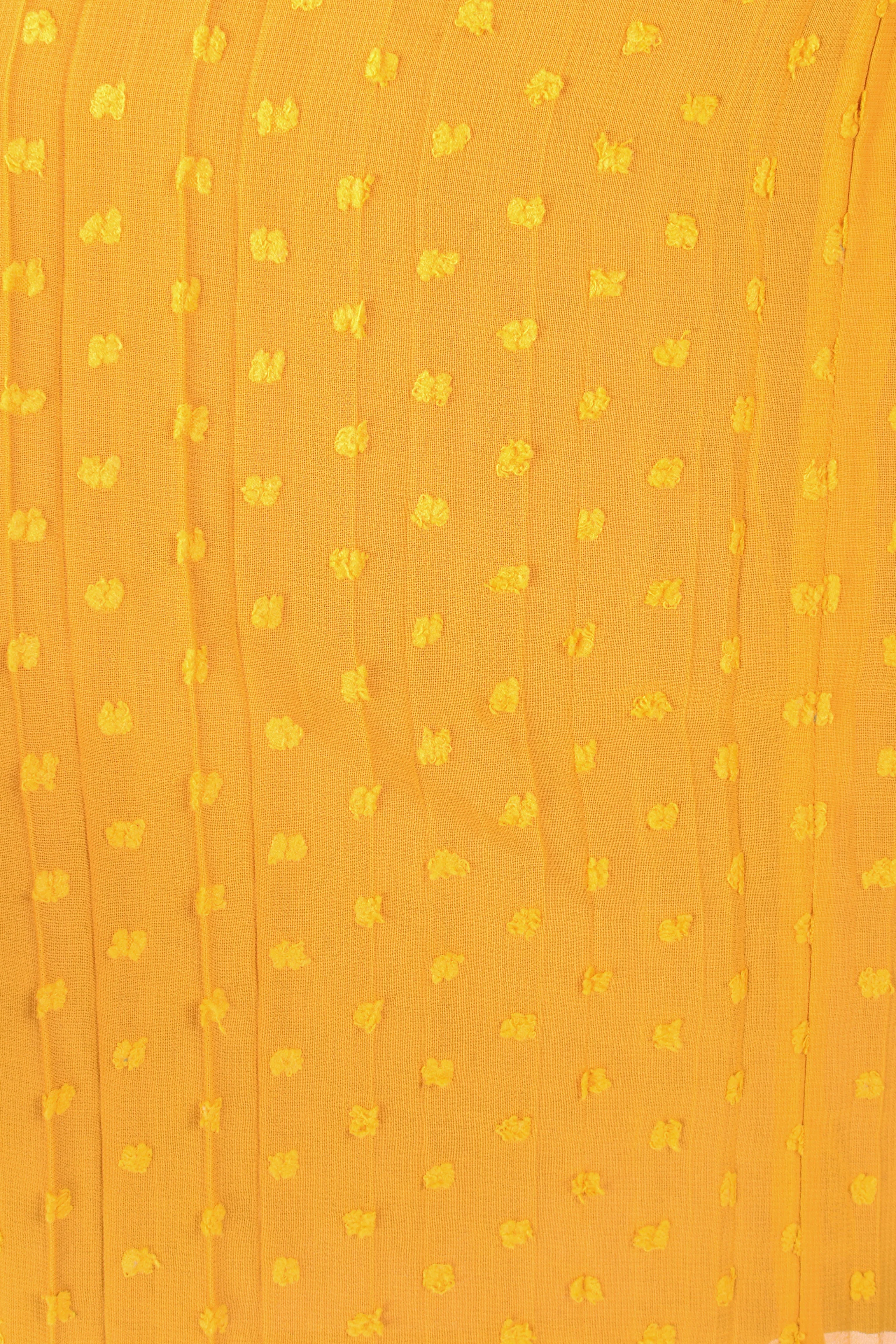 Camille Dots Mustard Dress