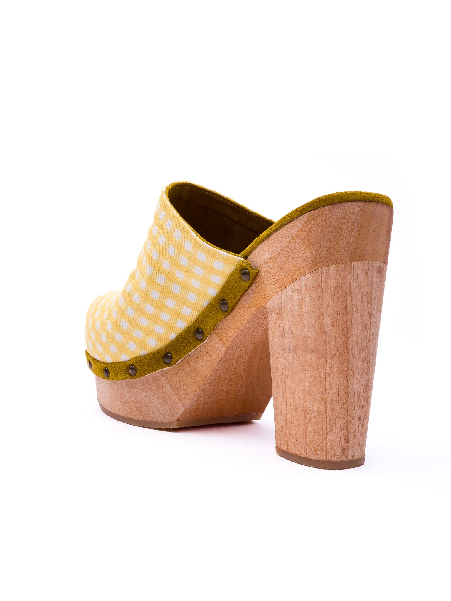 Canary Yellow Gingham - Clog