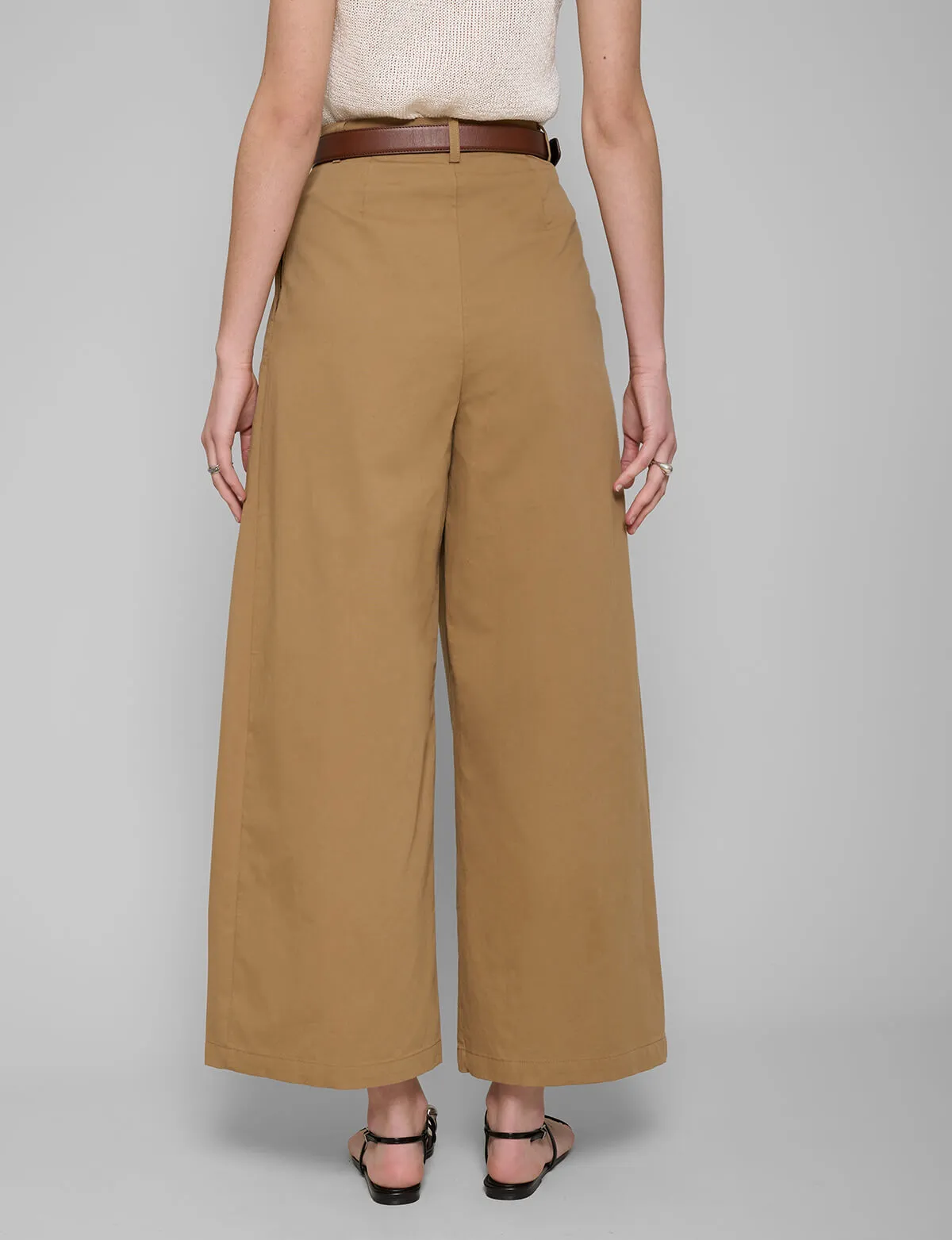 Caramel Wide Leg Pants