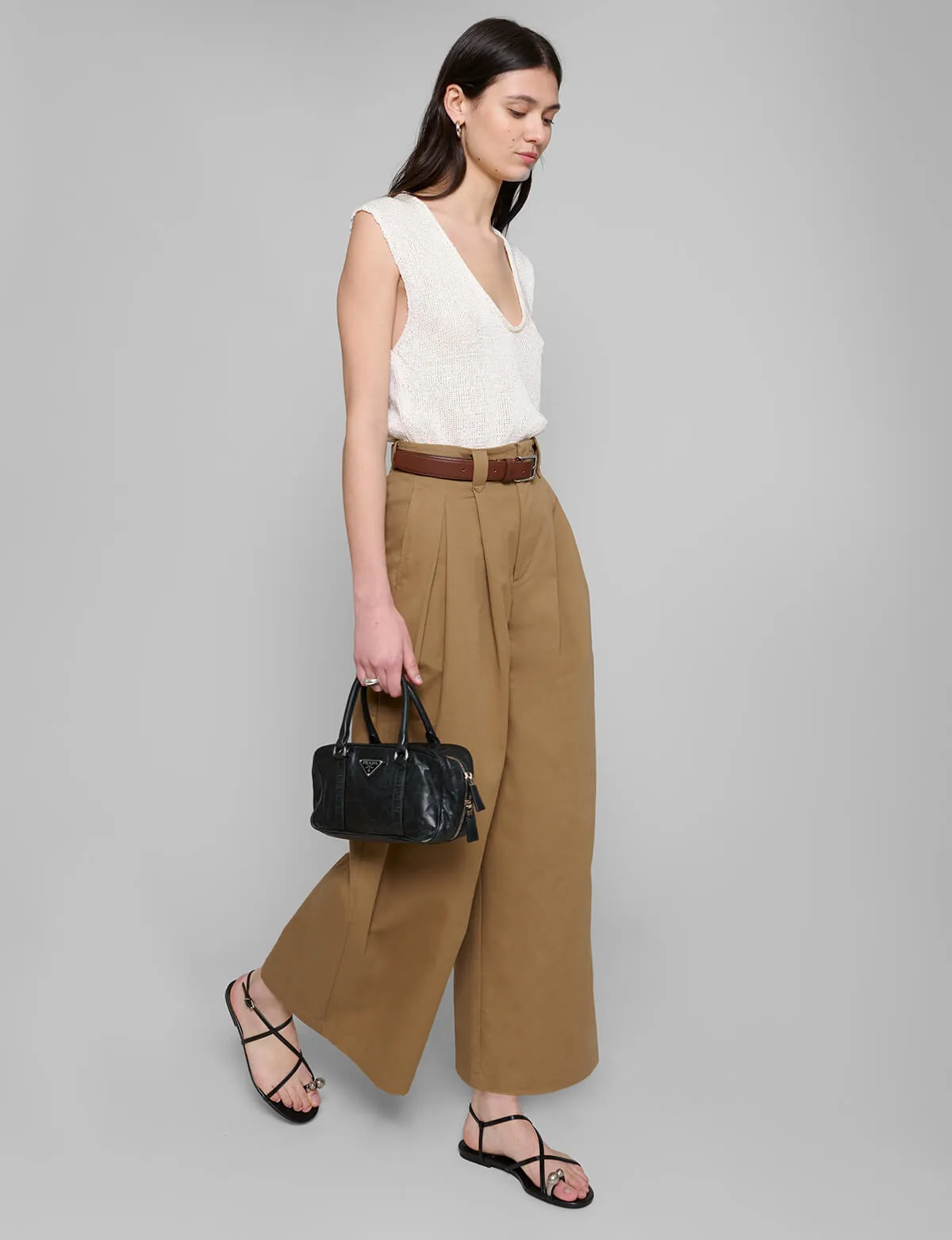 Caramel Wide Leg Pants