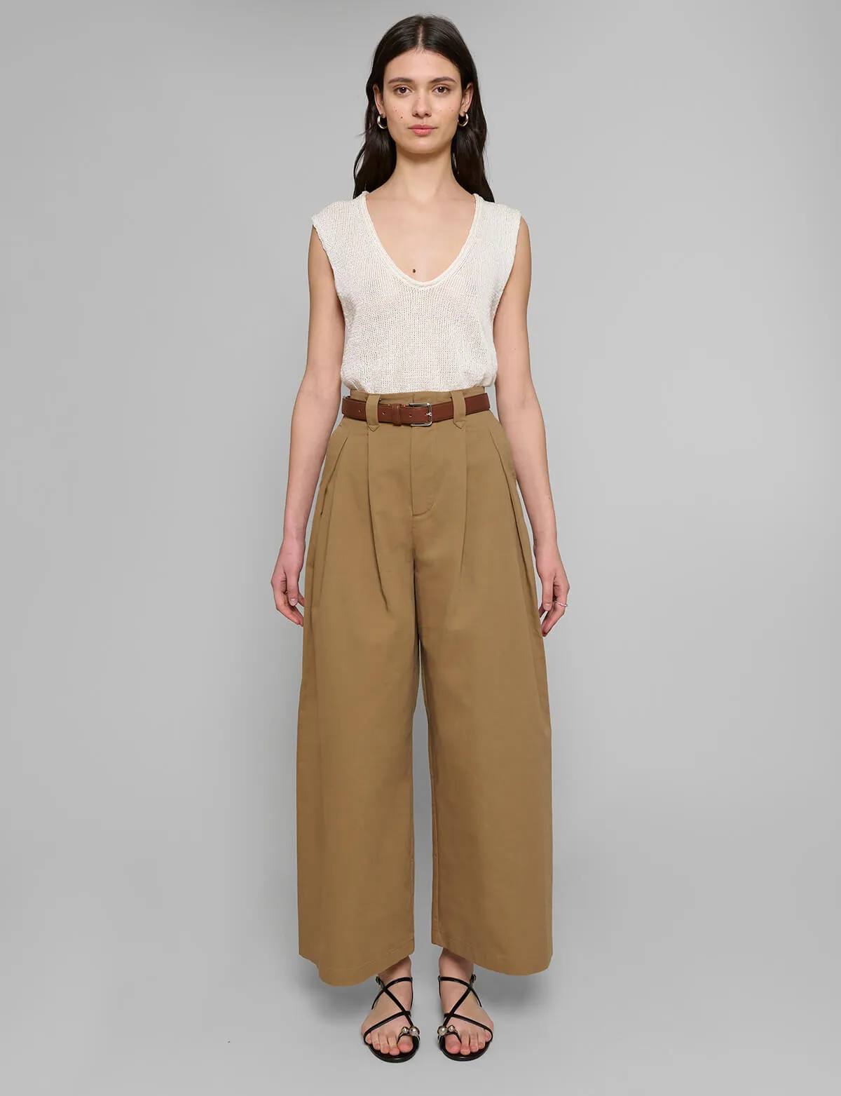 Caramel Wide Leg Pants