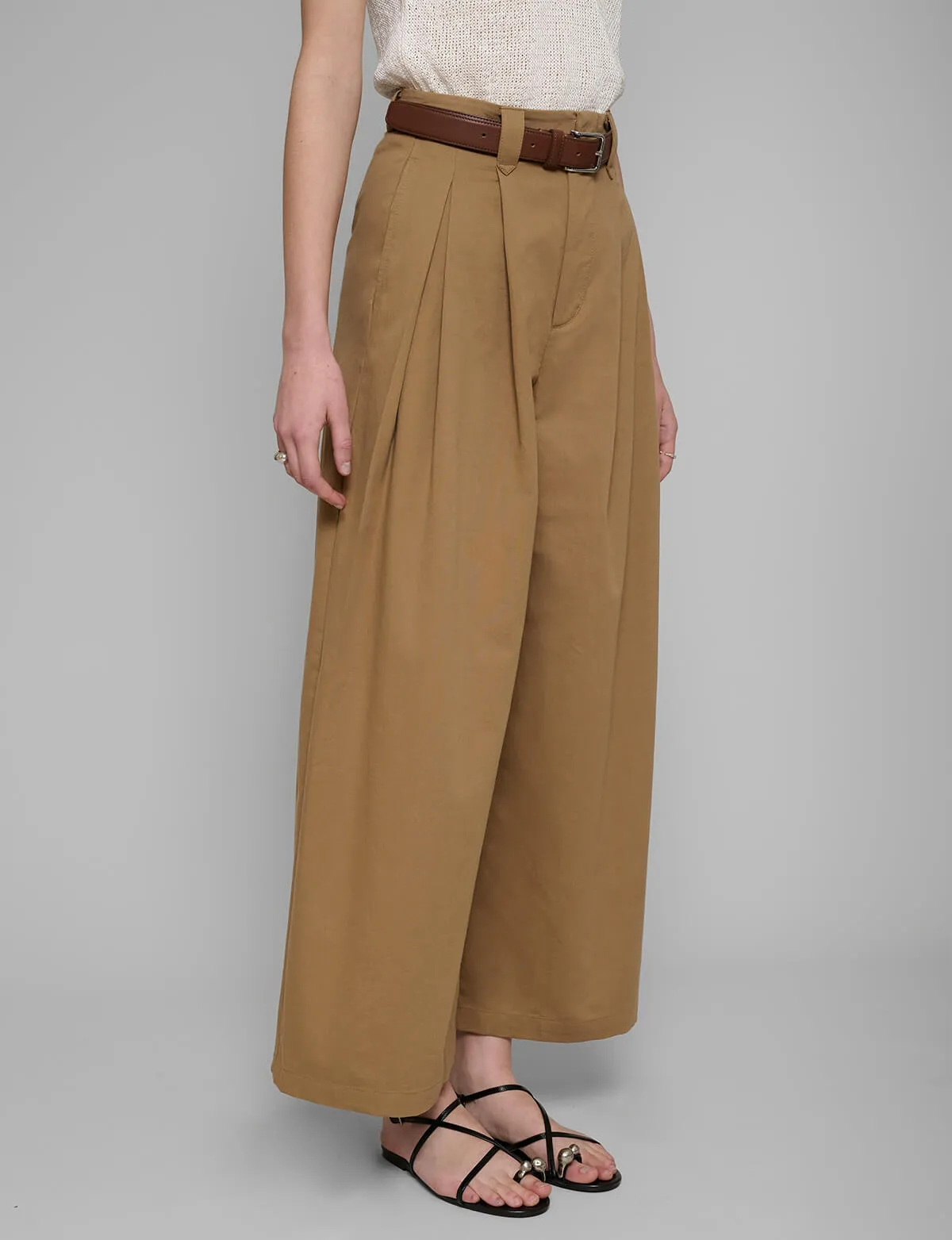 Caramel Wide Leg Pants