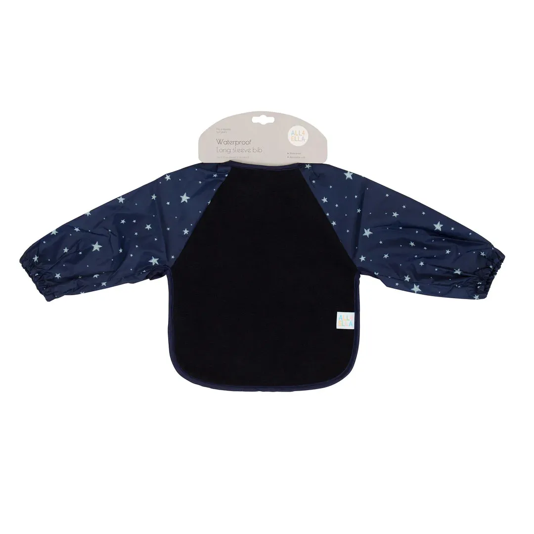 Copy of Long Sleeve Bib - Star Blue