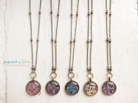 cosmic galaxy sparkly celestial necklace