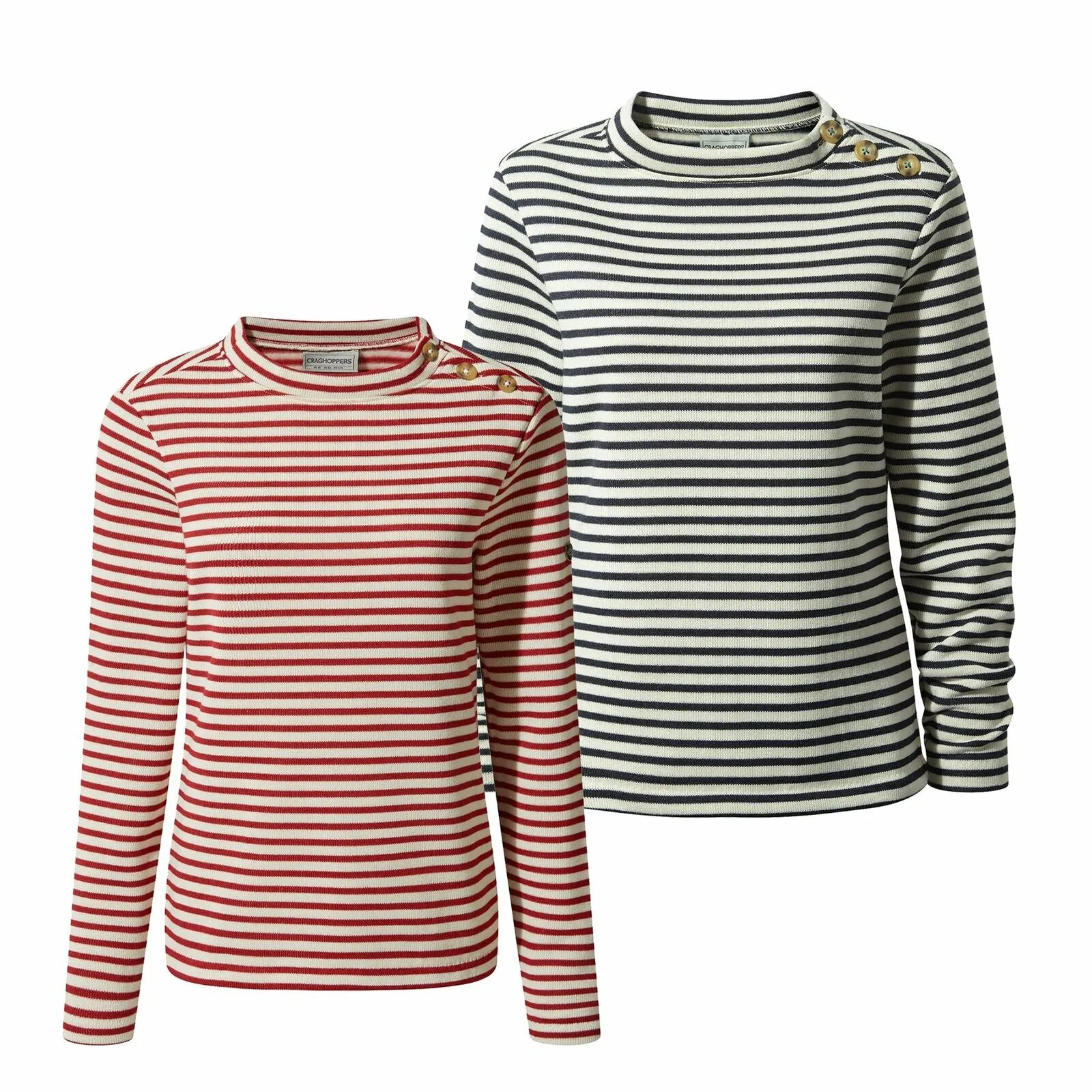 Craghoppers Womens Balmoral Striped Crew Neck Jersey