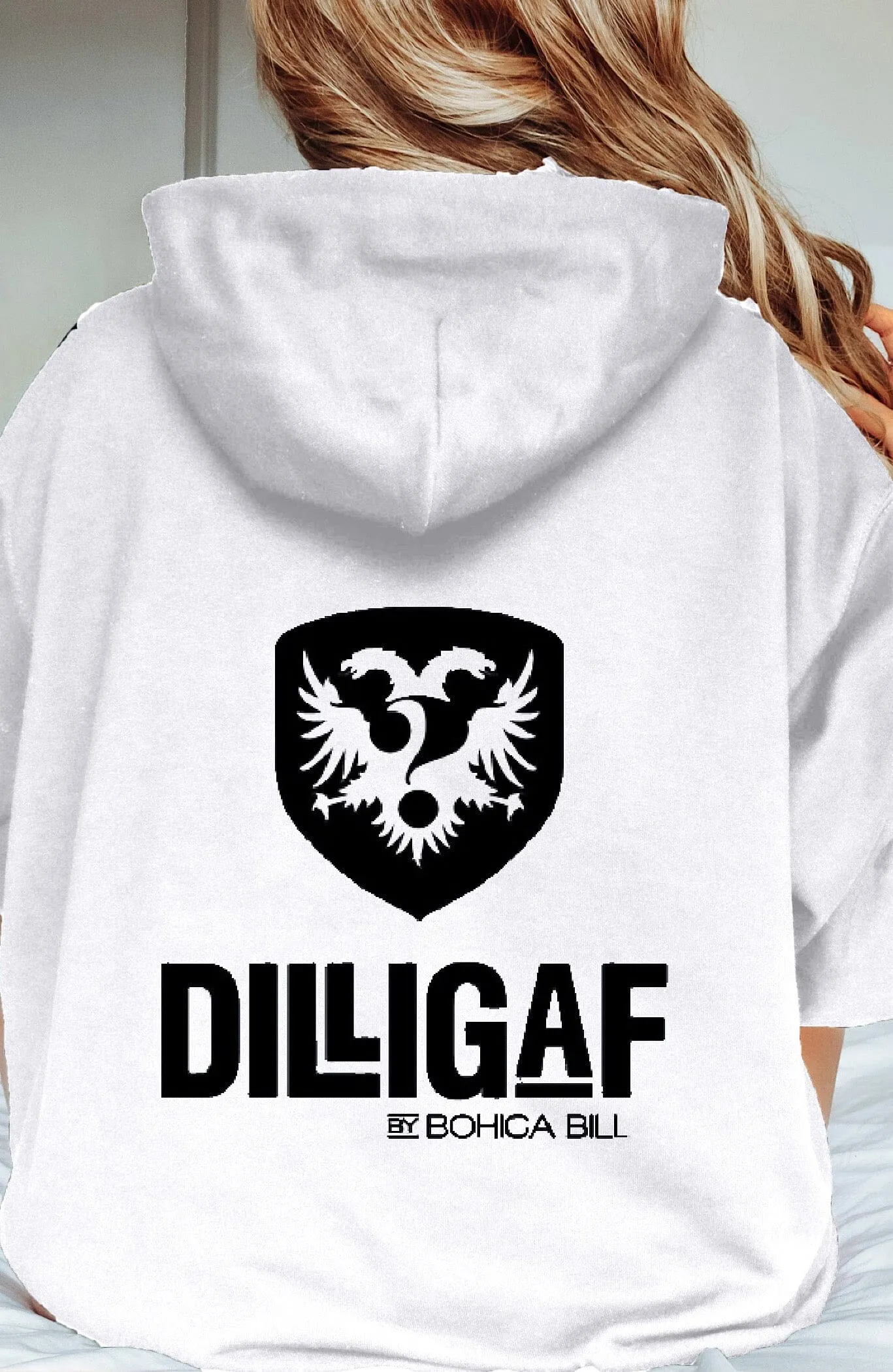 Dilligaf Classic Pullover Hoody Grey & White Variety