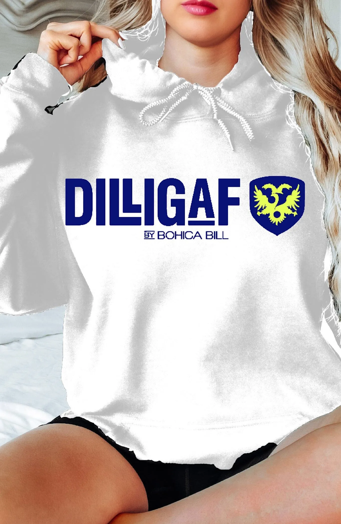 Dilligaf Classic Pullover Hoody Grey & White Variety