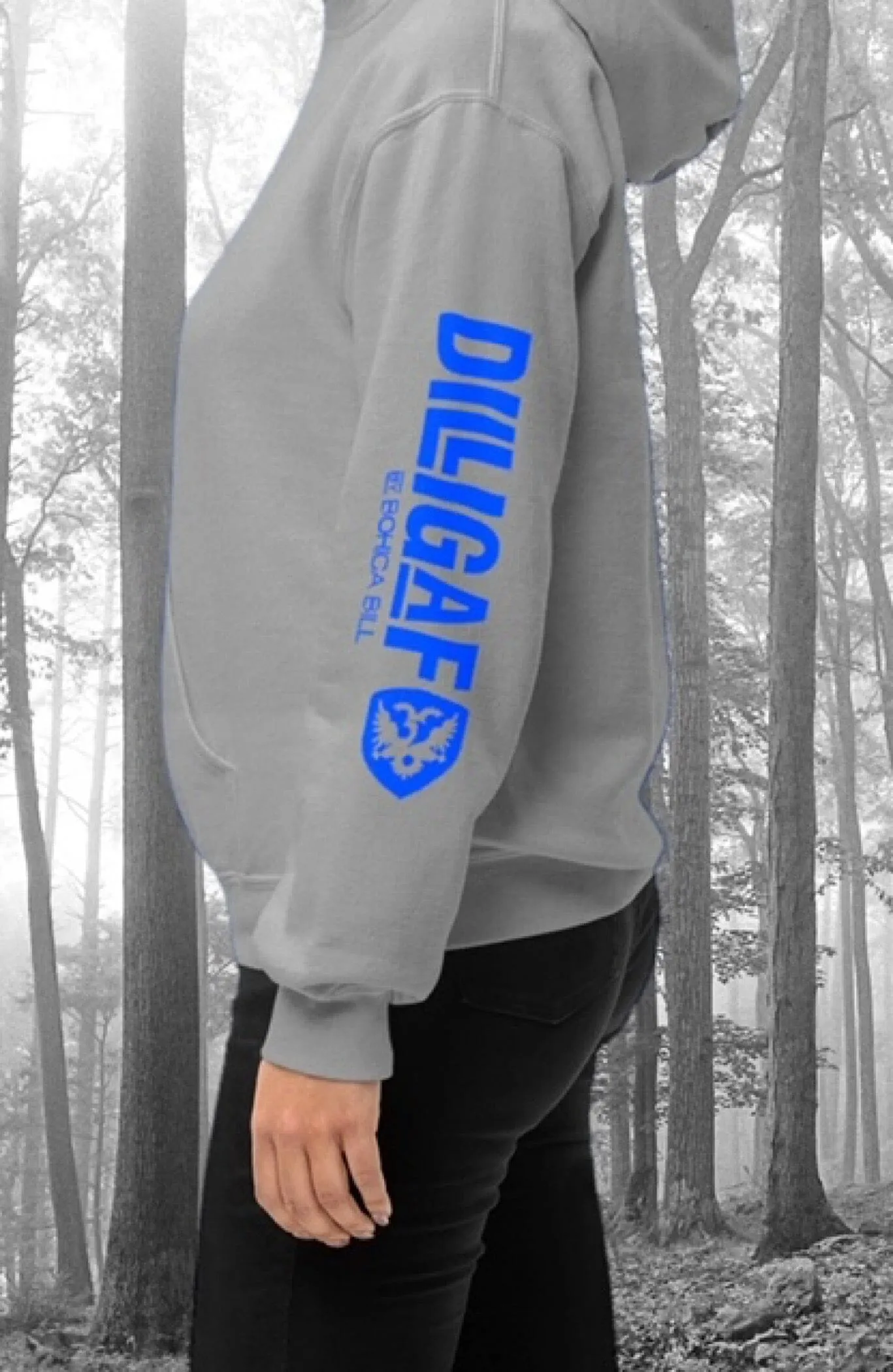 Dilligaf Classic Pullover Hoody Grey & White Variety