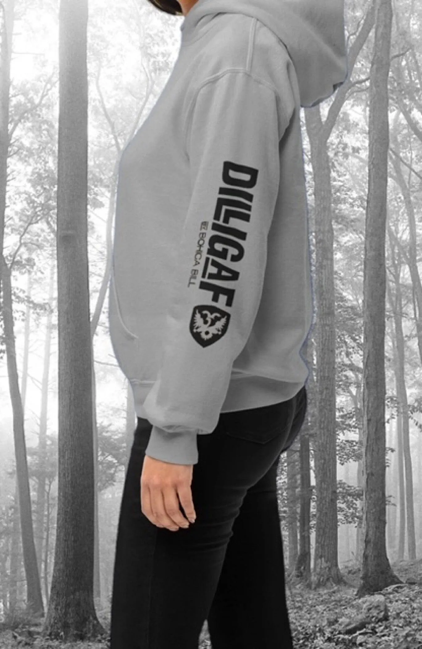 Dilligaf Classic Pullover Hoody Grey & White Variety