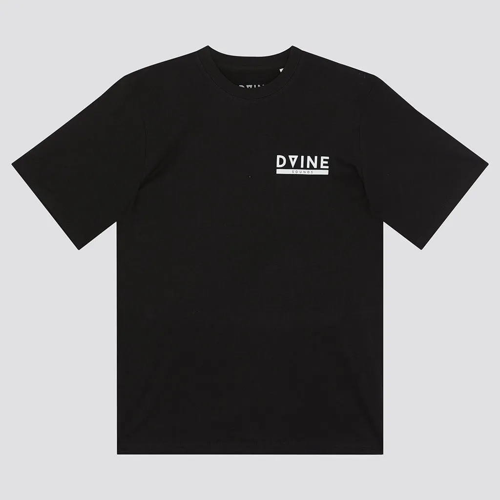 Dvine Tribe White On Red T-Shirt