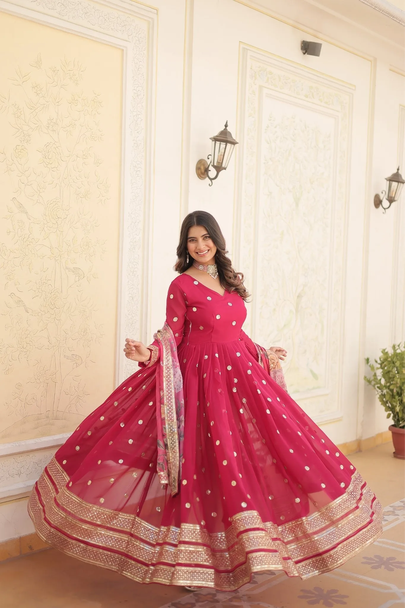 Elegance Style Readymade Anarkali Gown