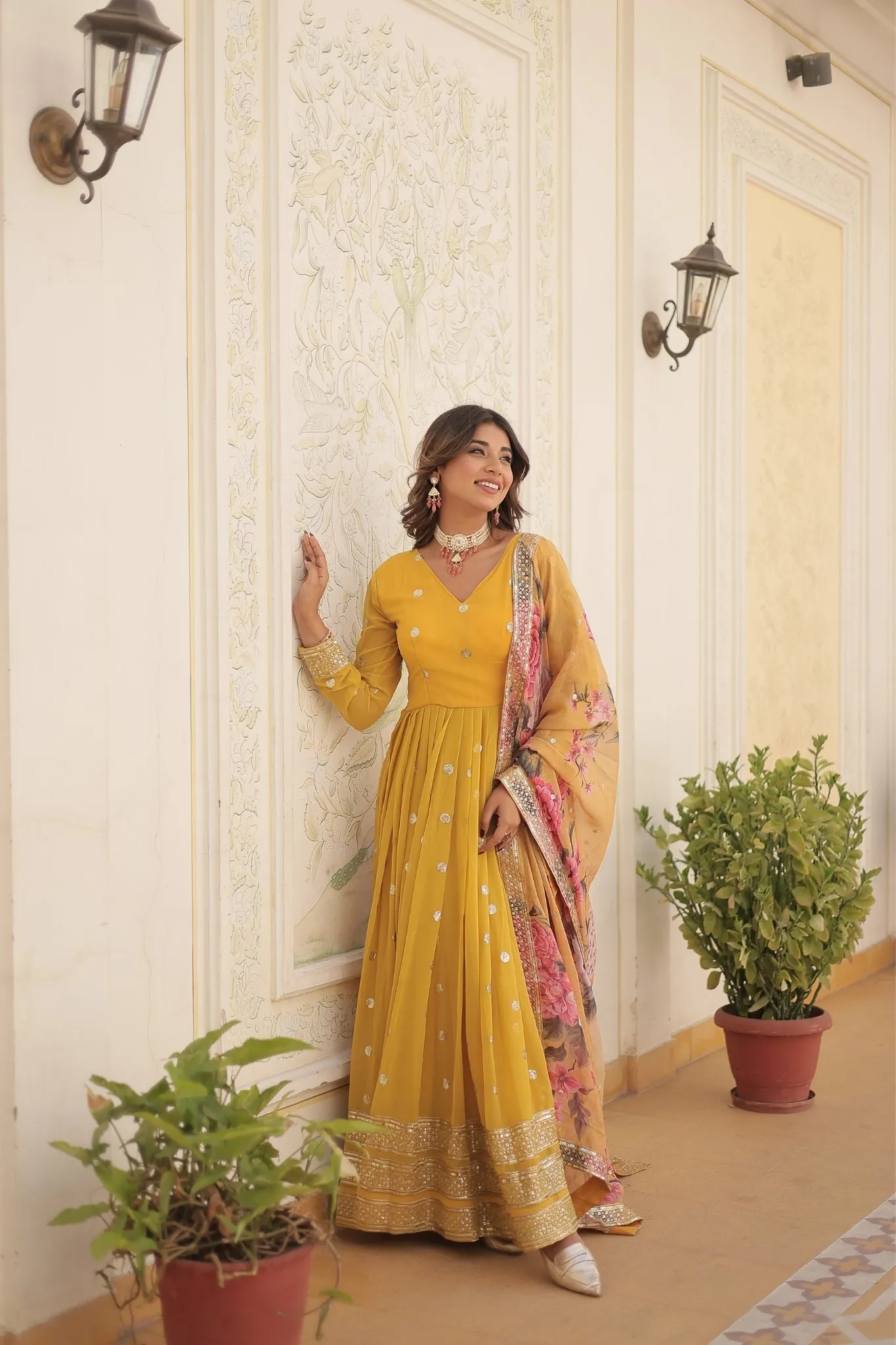 Elegance Style Readymade Anarkali Gown