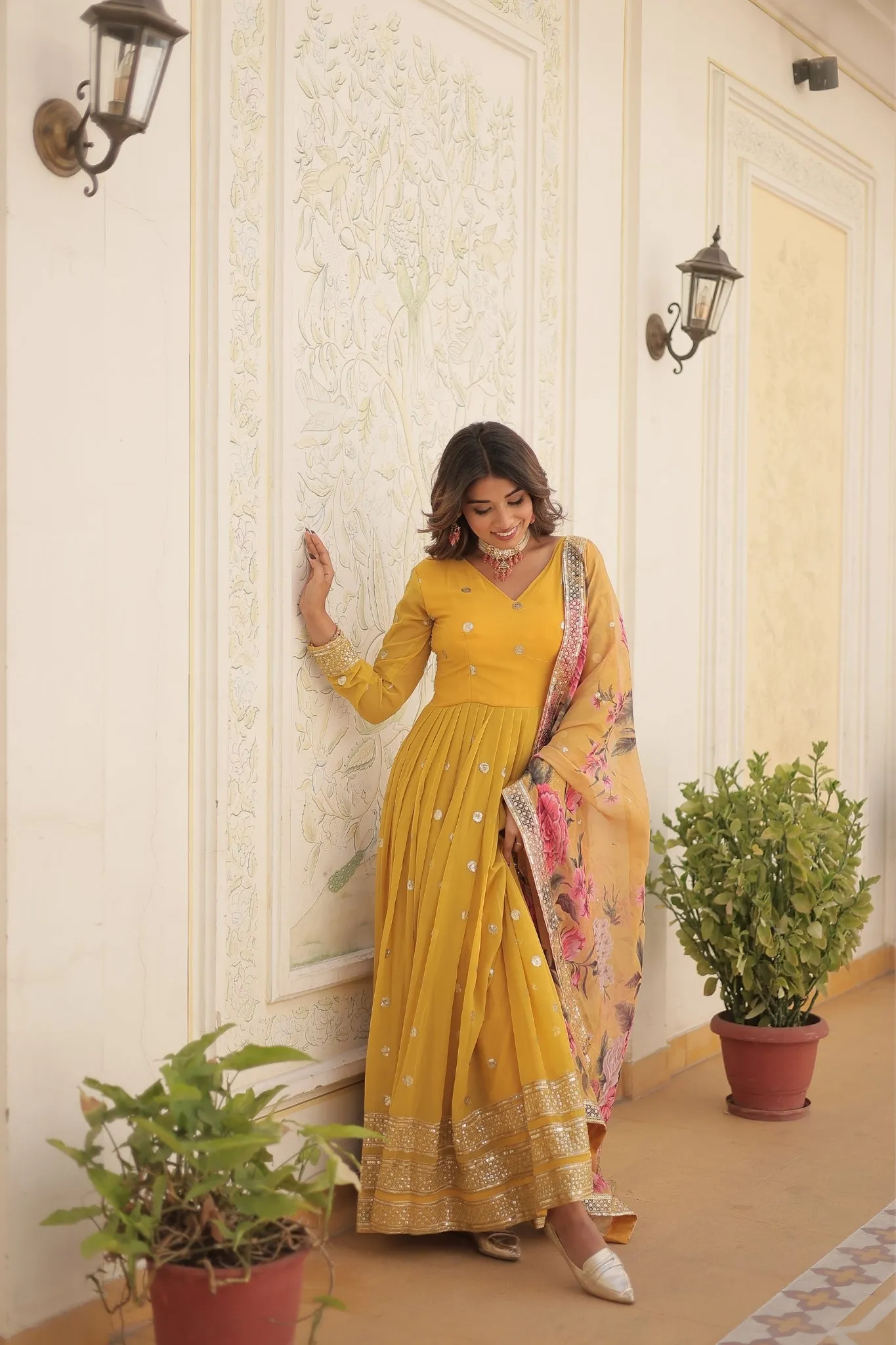 Elegance Style Readymade Anarkali Gown