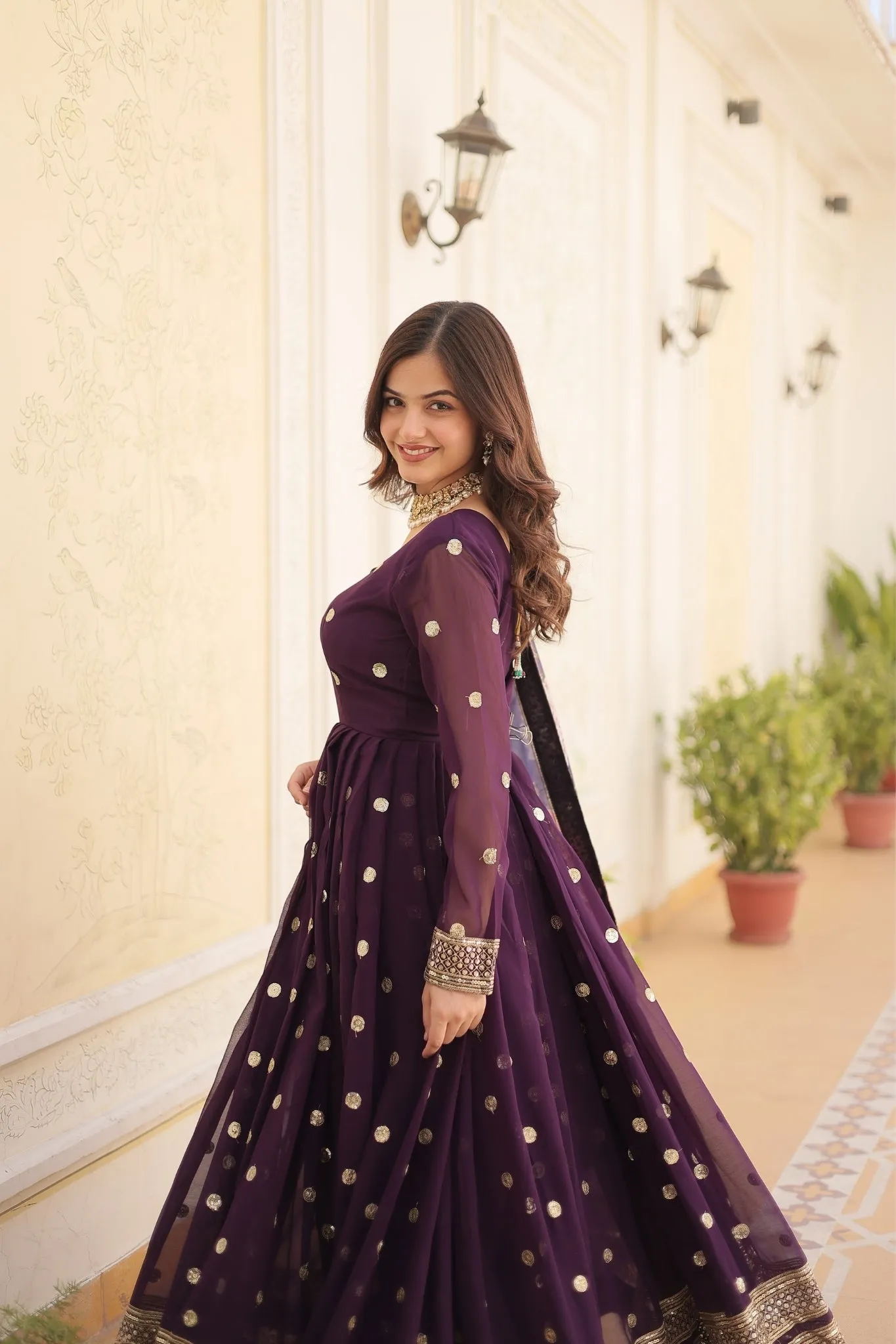 Elegance Style Readymade Anarkali Gown