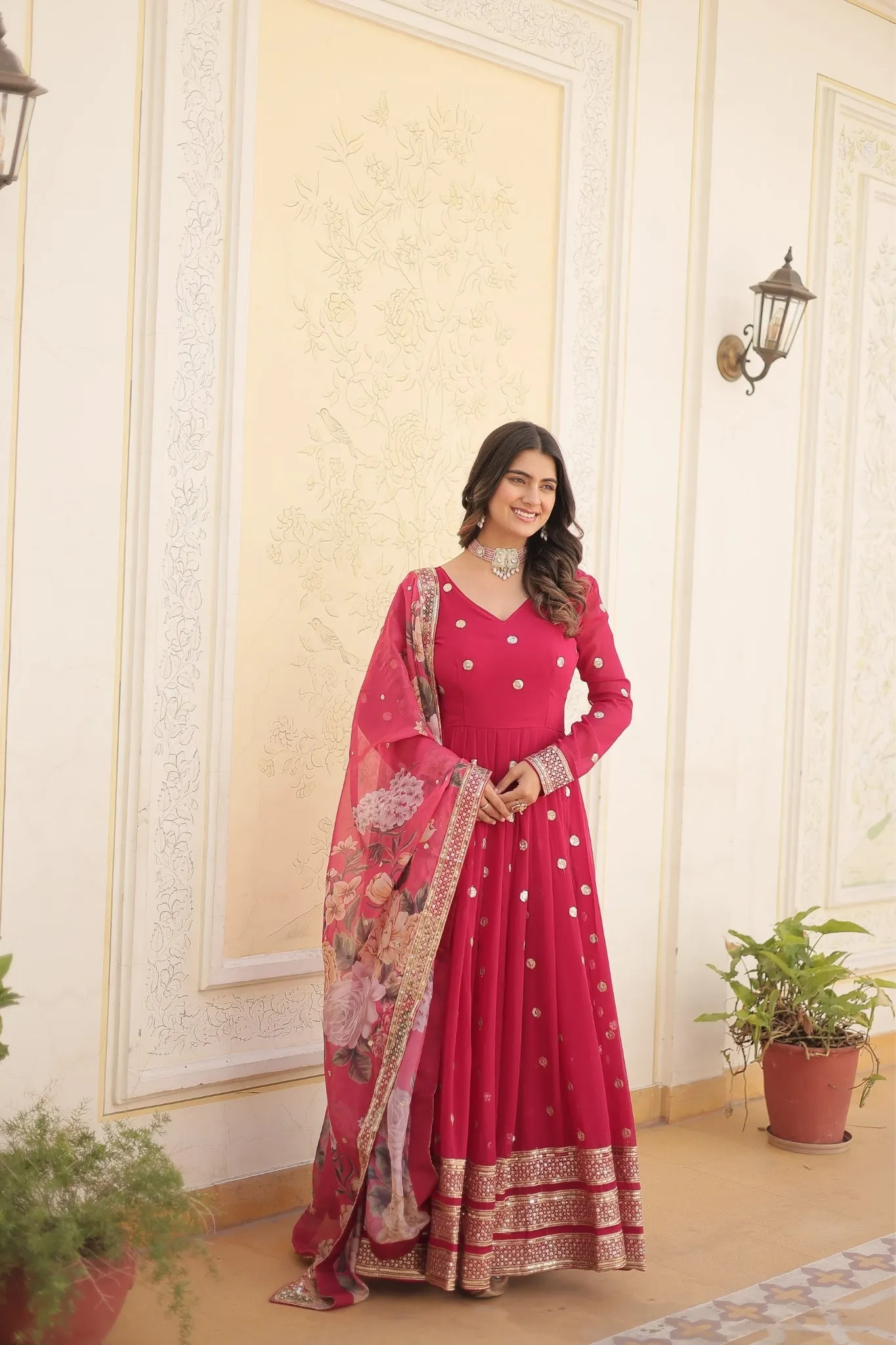 Elegance Style Readymade Anarkali Gown