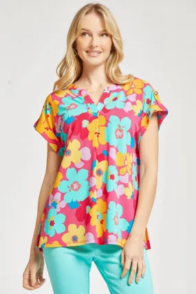 Flower Punch Lizzy Dolman Top