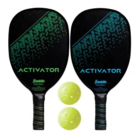 Franklin Pickleball - 2 players Activator wooden paddle and ball set