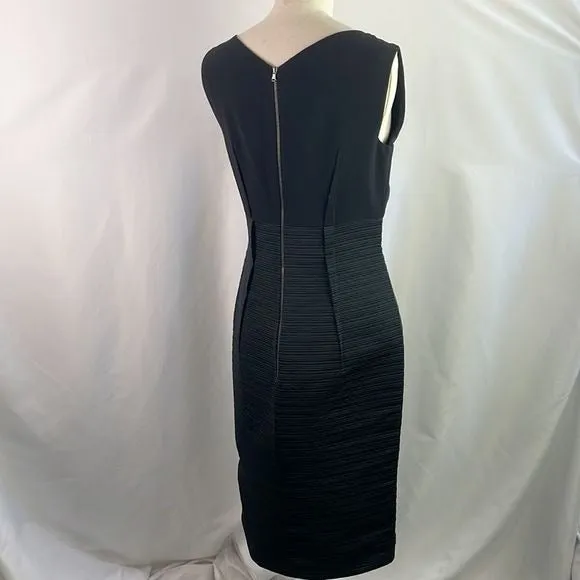 GianfrancoFerreBlack With Pleated Pencil Skirt Dress