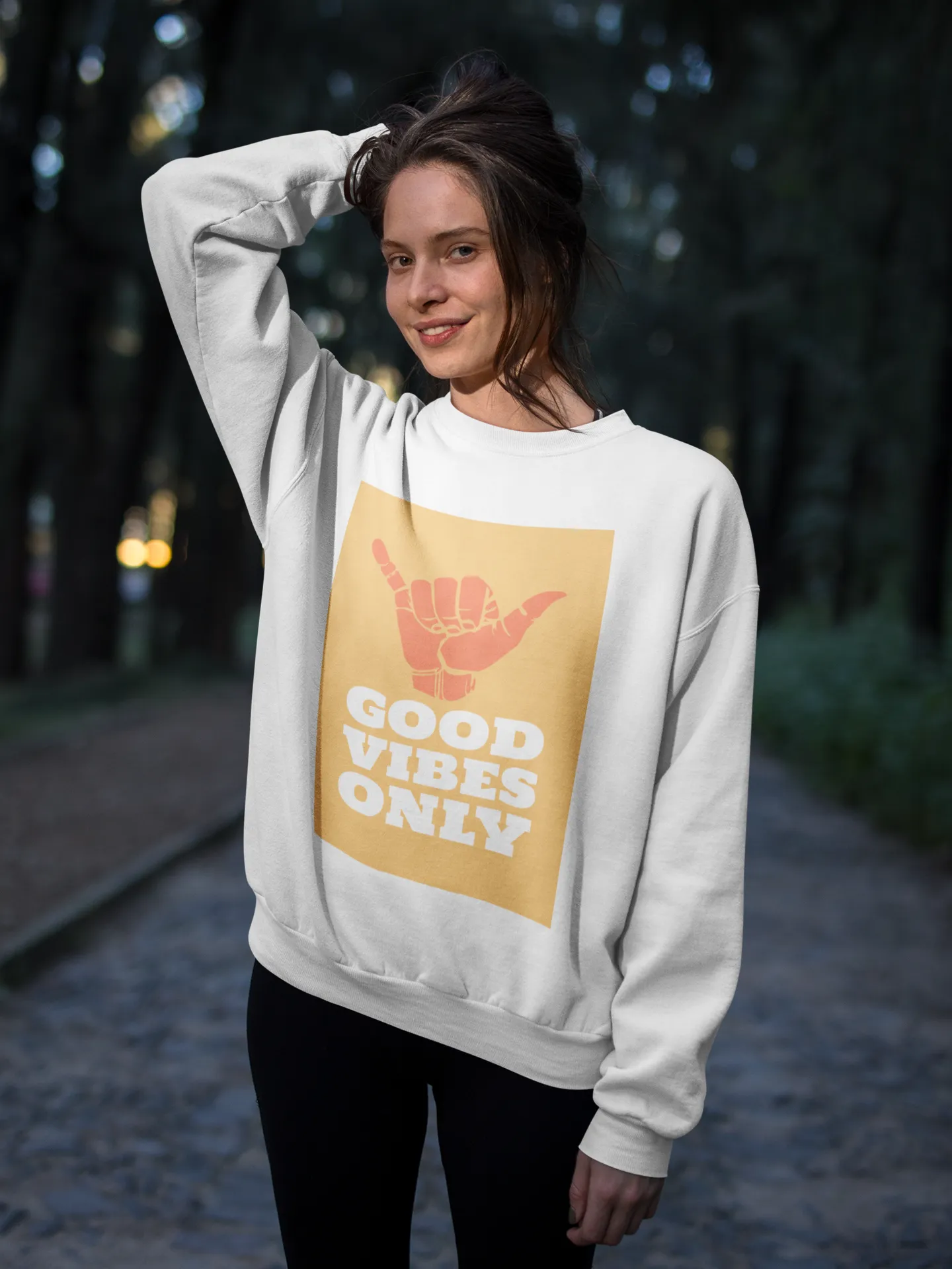 Good Vibes Only HD Crewneck Sweatshirt