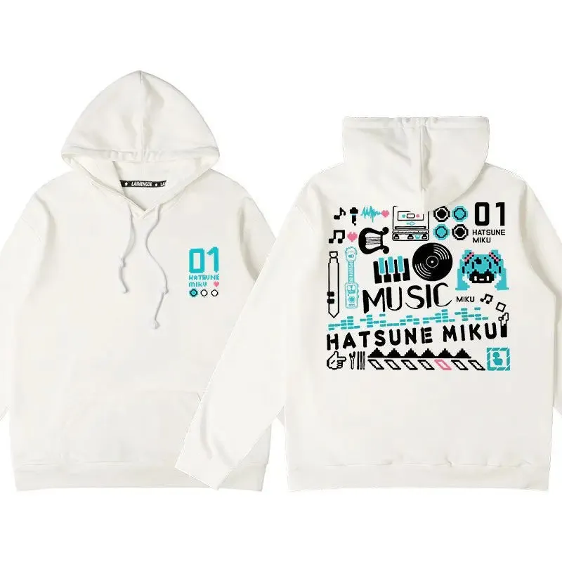 Hatsune Miku Hoodie Anime Long Sleeve Cotton Sweatshirt