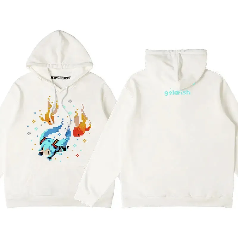 Hatsune Miku Hoodie Anime Long Sleeve Cotton Sweatshirt