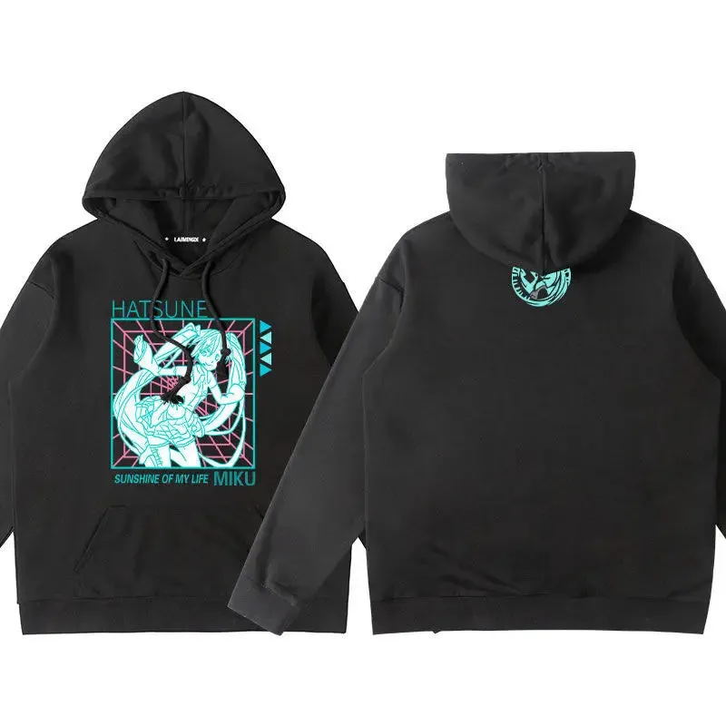 Hatsune Miku Hoodie Anime Long Sleeve Cotton Sweatshirt