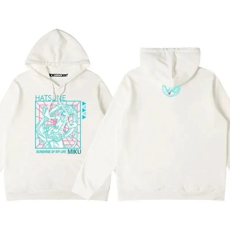 Hatsune Miku Hoodie Anime Long Sleeve Cotton Sweatshirt