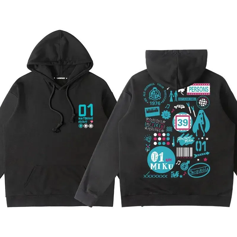 Hatsune Miku Hoodie Anime Long Sleeve Cotton Sweatshirt