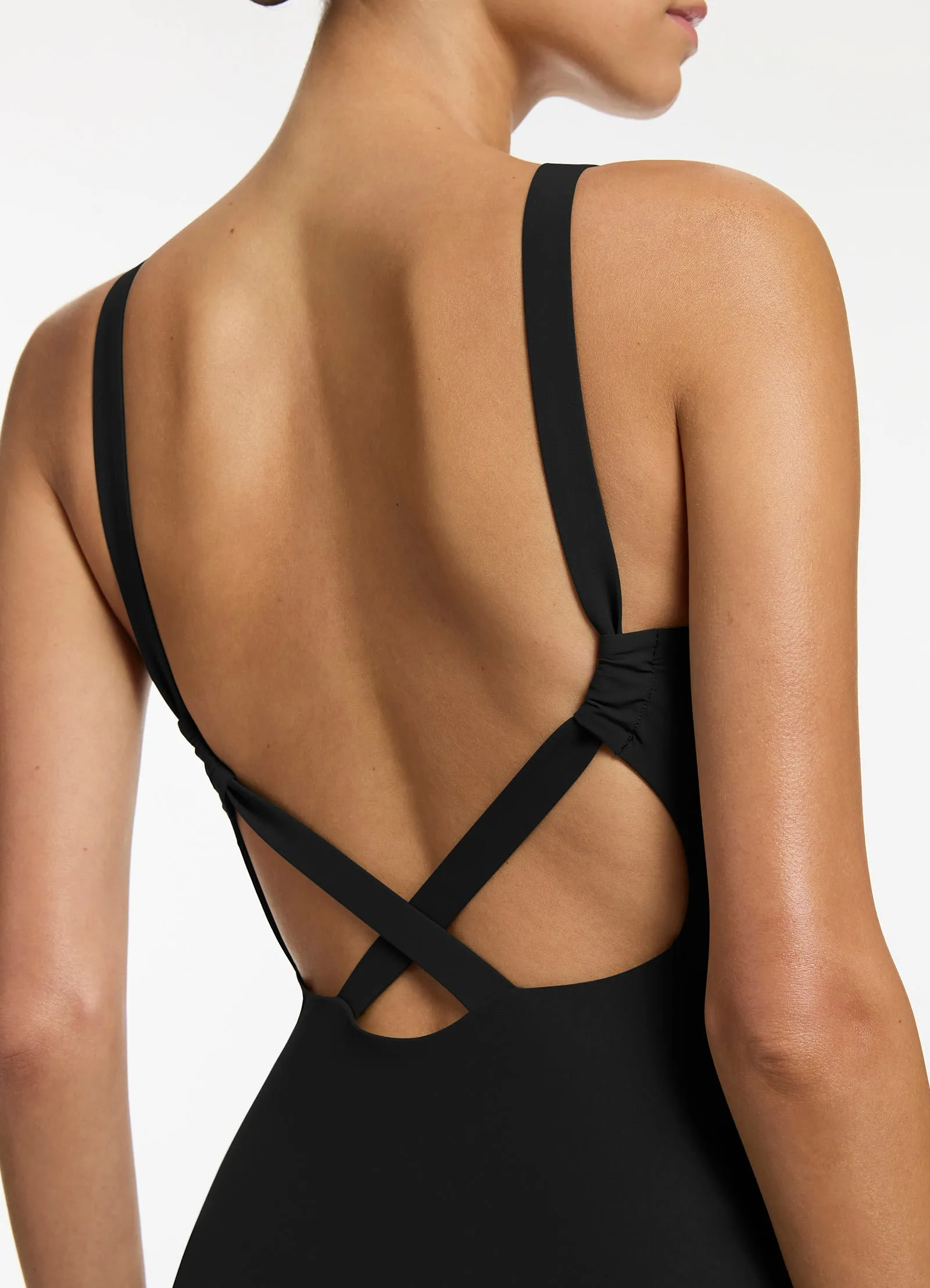 High Neck One Piece - Black