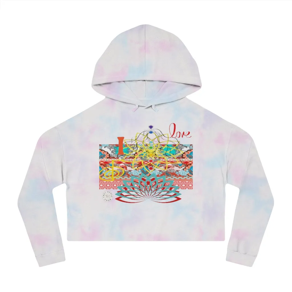 I Love REIKI Cropped Hoodie