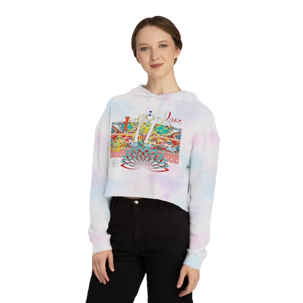 I Love REIKI Cropped Hoodie