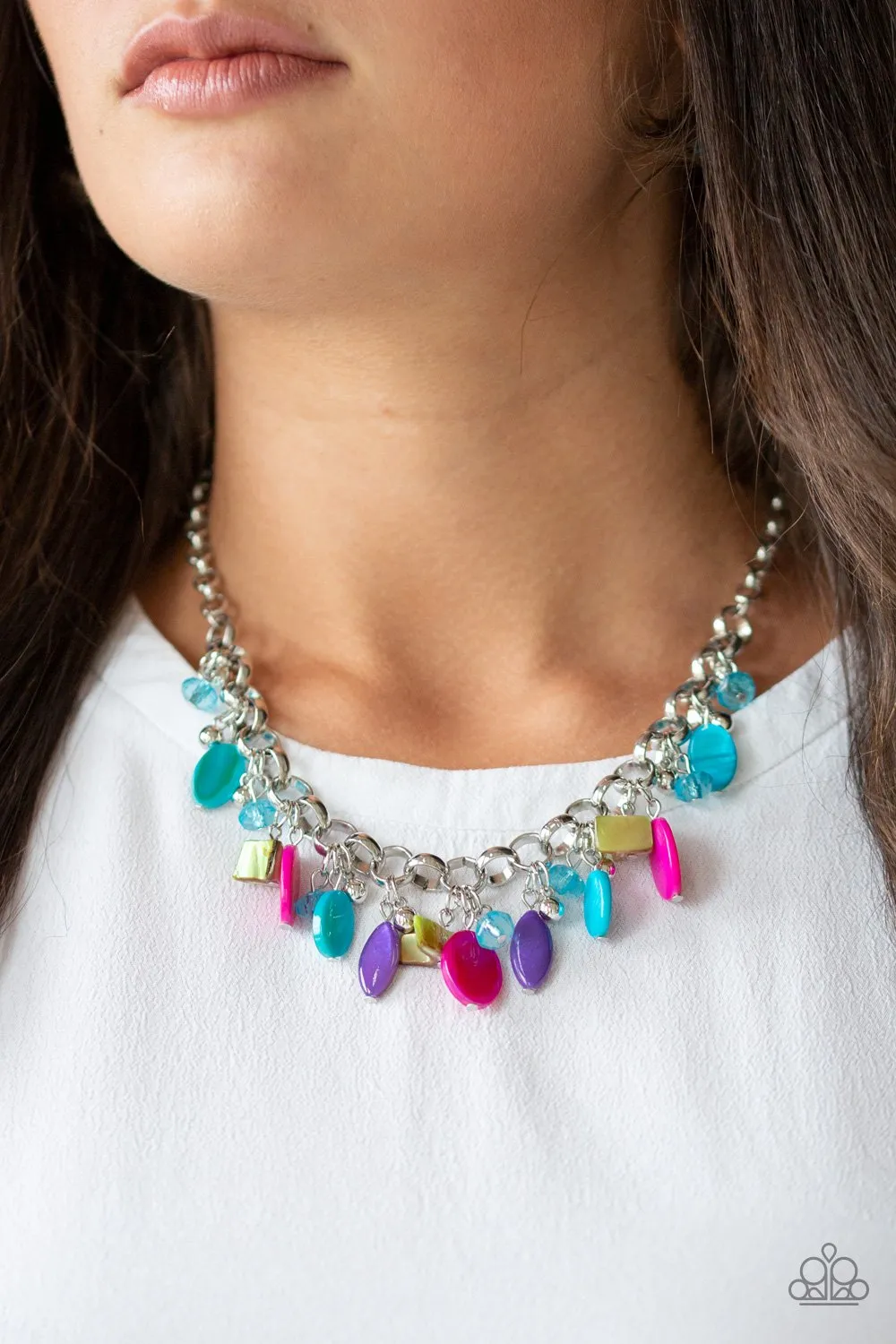 I Want to SEA the World - multi - Paparazzi necklace