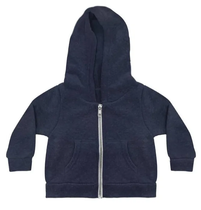 Infant Baby Triblend Fleece Zip Hoody Made in USA 25030