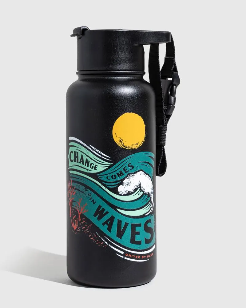 Insulated Steel Bottle 32 Oz. - Comes In Waves