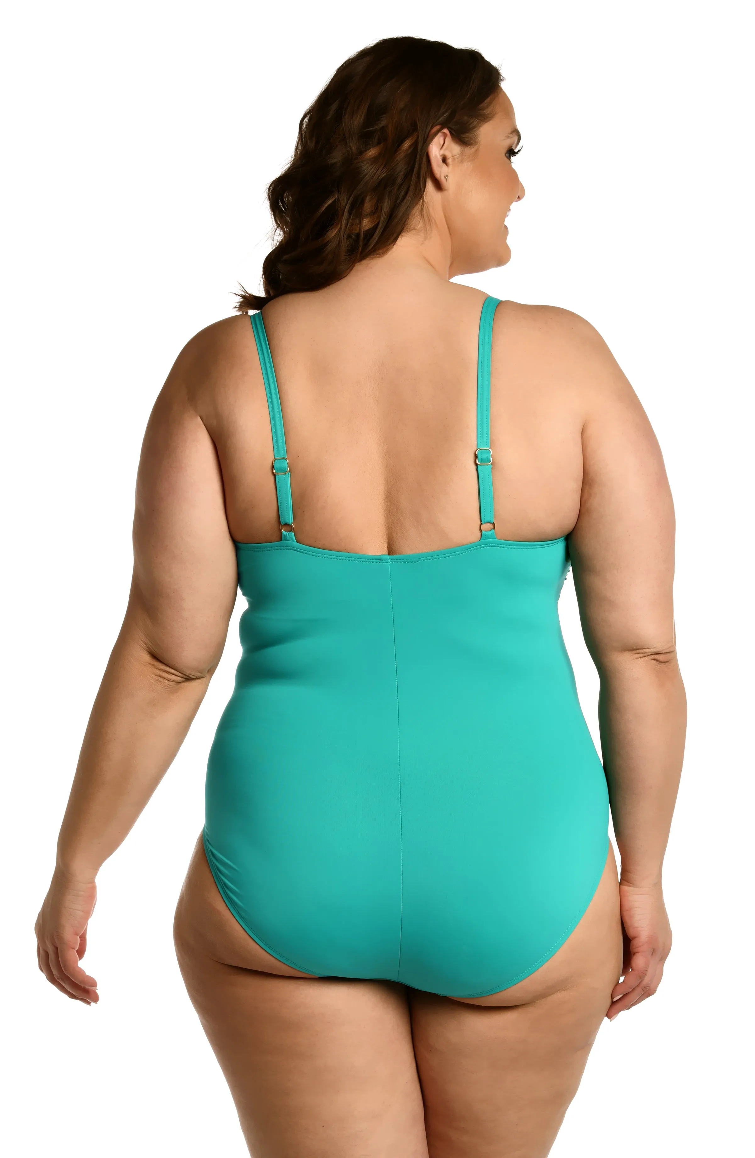 Island Goddess Lingerie One Piece - Emerald - FINAL SALE